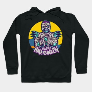 Zombie Mummy Happy Halloween Hoodie